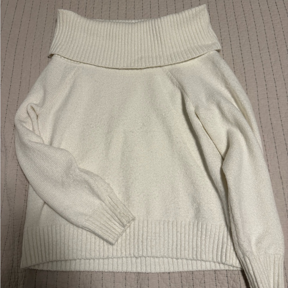 BP Off-the-Shoulder Cream Sweater